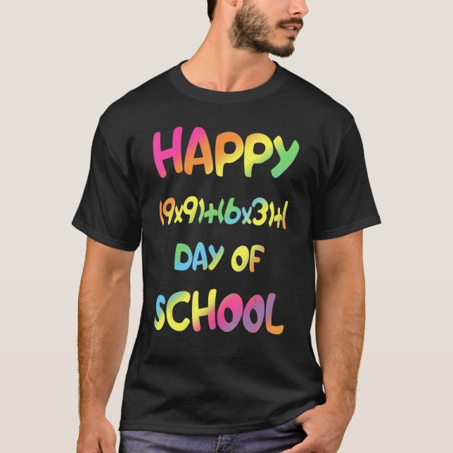 T-shirt Formule Math 100 Jours De L'École Retour À L'École (Devant)
