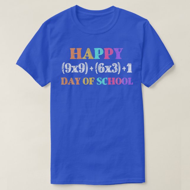 T-shirt Formule Math Amusante 100 Jours D'Enseignant Garço (Design devant)