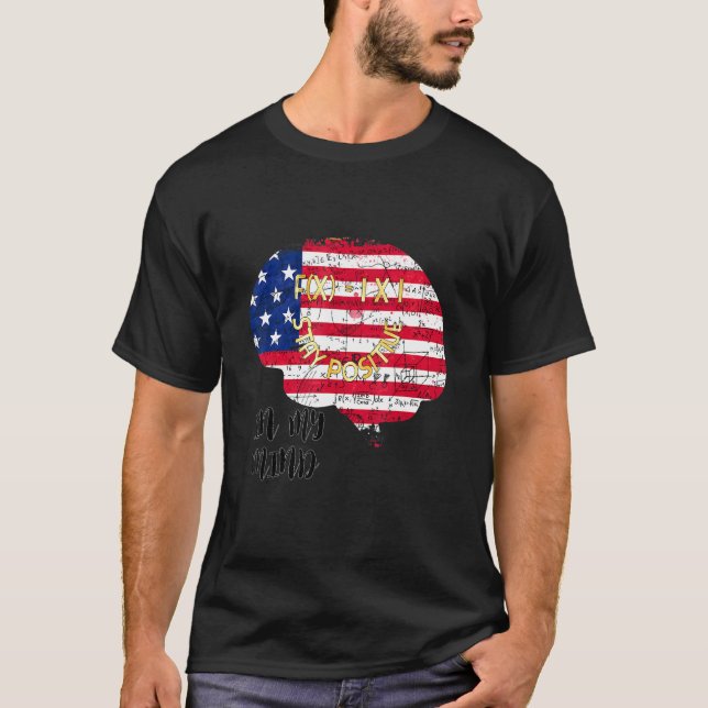 T-shirt Formule Math Dans Mon Mindfx1x1 Restez Positif (Devant)