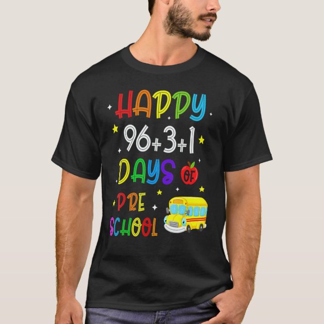 T-shirt Formule Mathématique 100 Jours D'école Maternelle  (Devant)