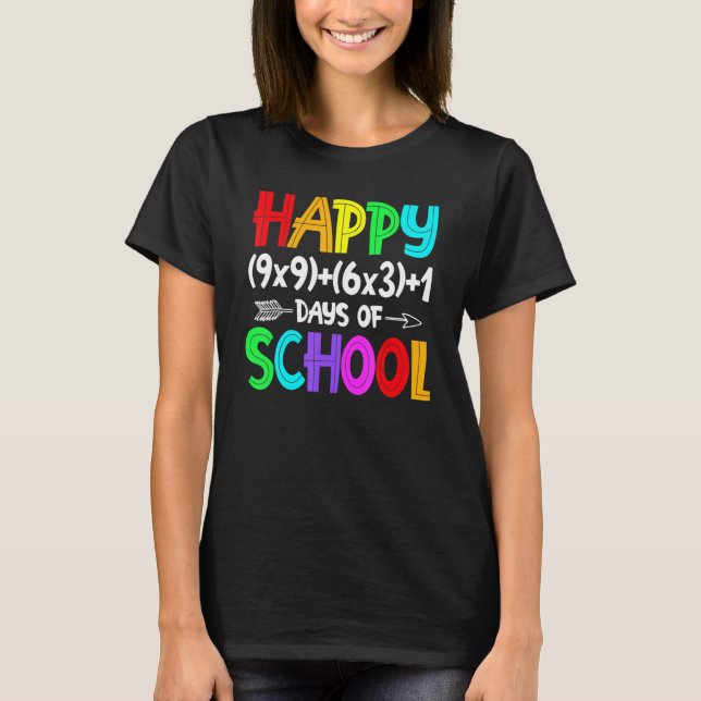 T-shirt Formule Mathématique 100 Jours D'école  Prof De Ma (Devant)