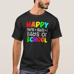 T-shirt Formule Mathématique 100 Jours D'école Prof De Mat