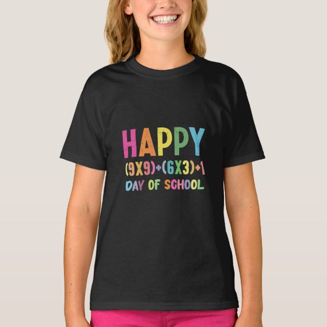 T-shirt Formule Mathématique 100 Jours D'école Prof De Mat (Devant)