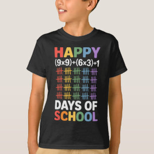 T-shirt Formule Mathématique 100 Jours D'école Prof De Mat