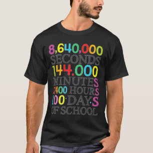 T-shirt Formule Mathématique 100 Jours D'école Prof De Mat
