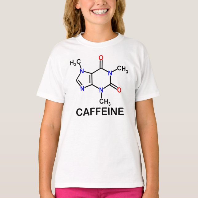 T-SHIRT FORMULE MOLÉCULAIRE CAFFEINE TEE (Devant)