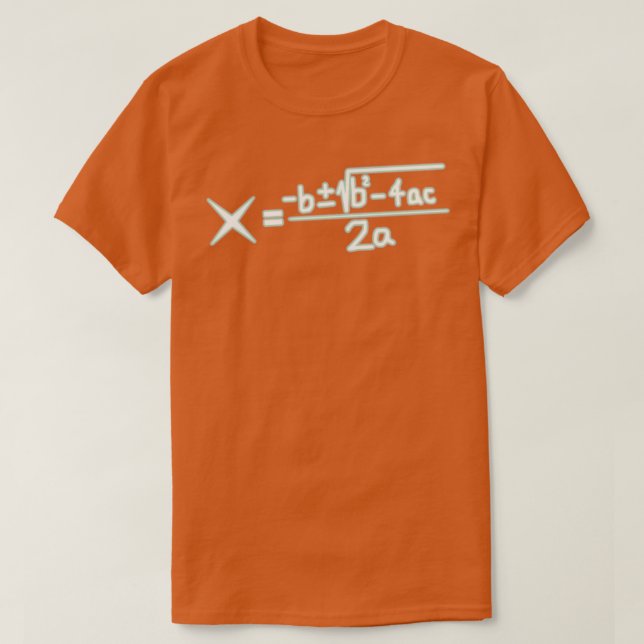 T-shirt Formule quadratique Algebra Glacière Math Cadeaux  (Design devant)