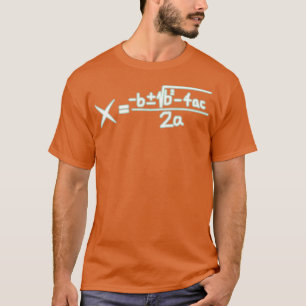 T-shirt Formule quadratique Algebra Glacière Math Cadeaux 