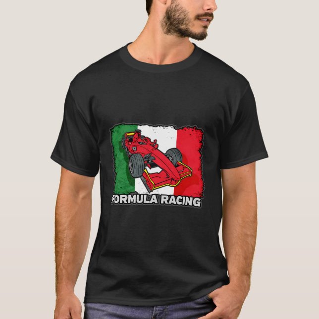 T-shirt Formule Racing Car Italien (Devant)