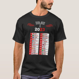 T-shirt Formule Racing Open Wheel Race Car Fan 2023 Monde