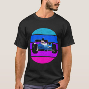 T-shirt Formule Racing Retro Vintage Sunset Pour Femmes