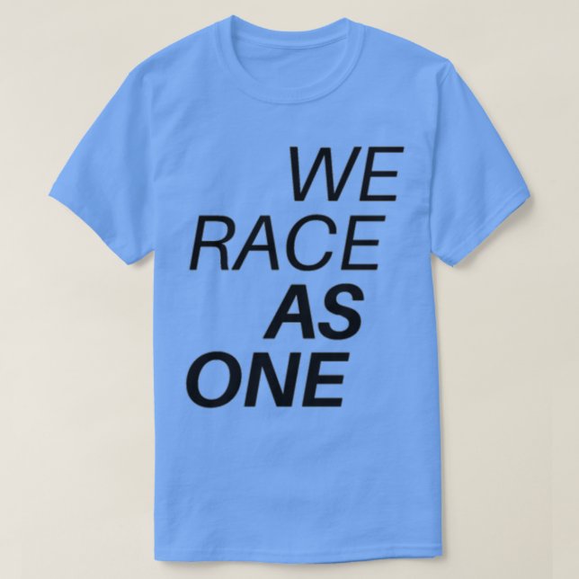 T-shirt Formule Un Nous Avons La Course Comme Une Formule (Design devant)