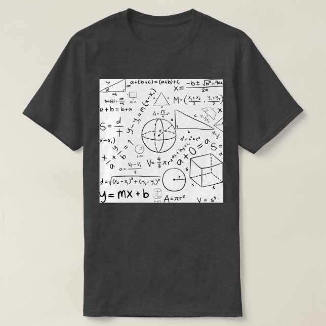 T-shirt Formules mathématiques (Design devant)