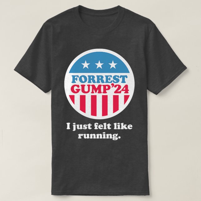 T-shirt Forrest Gump 24 J'avais envie de courir (Design devant)