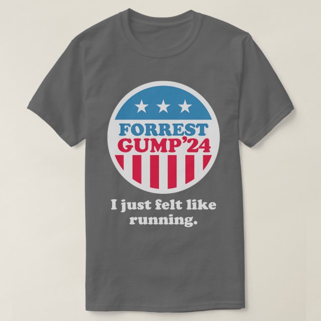 T-shirt Forrest Gump 24 J'avais envie de courir (Design devant)