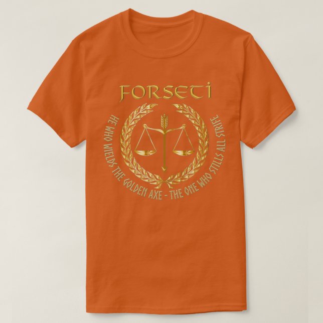 T-shirt Forseti Norse Dieu de Justice (Design devant)