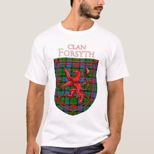 T-shirt Forsyth Tartan Scottish Plaid Lion Rampant