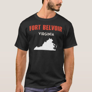 T-shirt Fort Belvoir Virginia USA State America Travel Vir