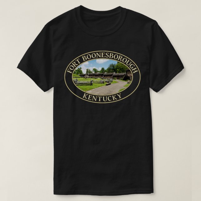 T-shirt Fort Boonesborough du XVIIIe siècle à Kentuc (Design devant)