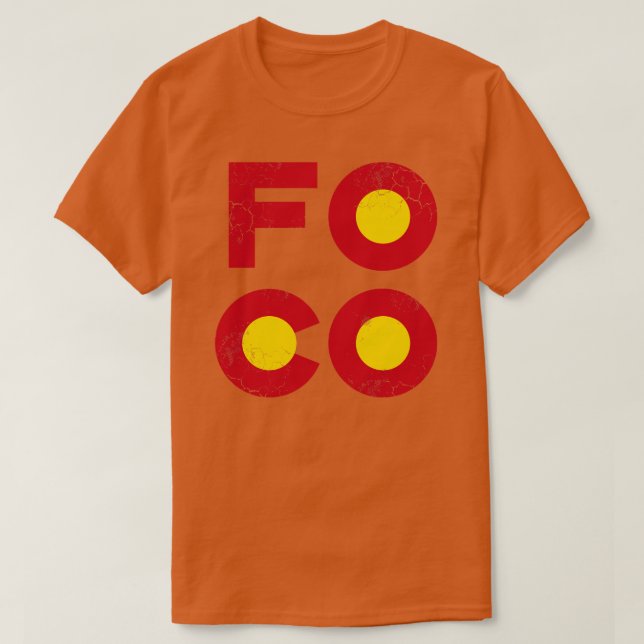 T-shirt Fort Collins FOCO Colorado (Design devant)