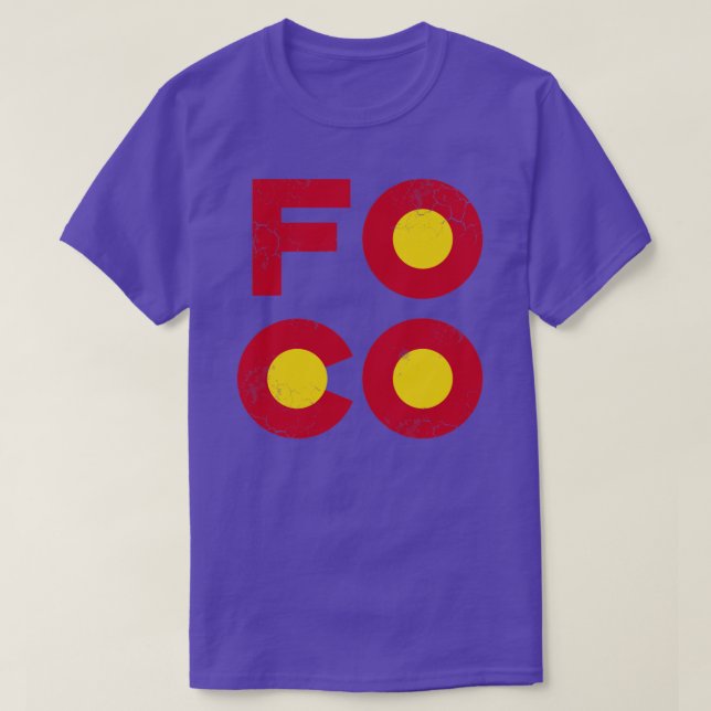 T-shirt Fort Collins FOCO Colorado (Design devant)