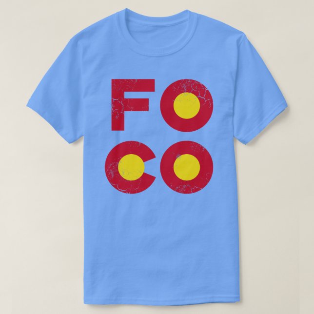 T-shirt Fort Collins FOCO Colorado (Design devant)