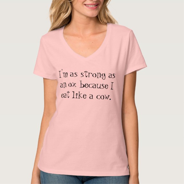 T-shirt Fort comme boeuf (Devant)