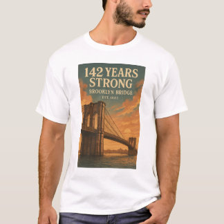 T-shirt Fort de 142 Ans - Le pont Brooklyn