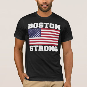 T-shirt FORT de drapeau de BOSTON États-Unis
