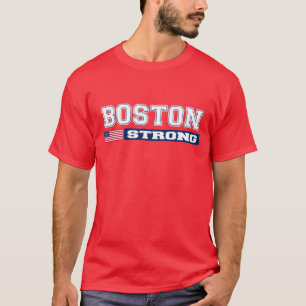 T-shirt FORT de drapeau de BOSTON États-Unis