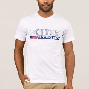 T-shirt FORT de drapeau de BOSTON États-Unis