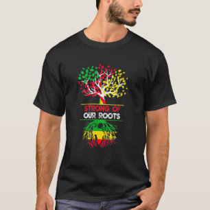 T-shirt Fort De Nos Racines Fierté Noir Histoire Mois Homm