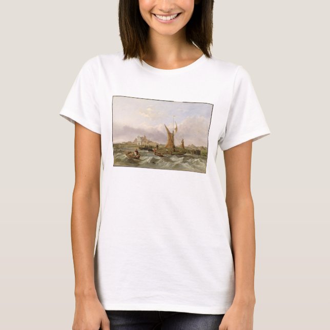 T-shirt Fort de Tilbury - Vent contre la marée, 1853 (huil (Devant)