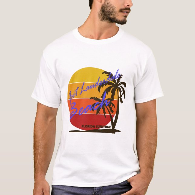 T-shirt Fort d'été lauderdale - floride (Devant)