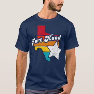 T-shirt Fort Hood Texas Vintage Souvenir en détresse 2
