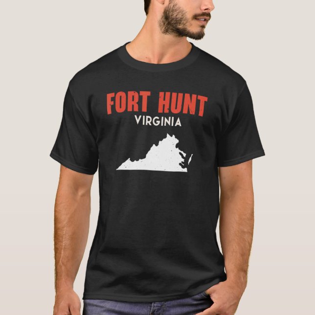 T-shirt Fort Hunt Virginia USA State America Travel Virgin (Devant)