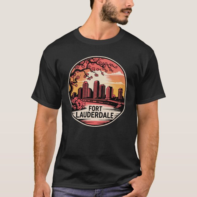 T-shirt Fort Lauderdale City Florida USA (Devant)