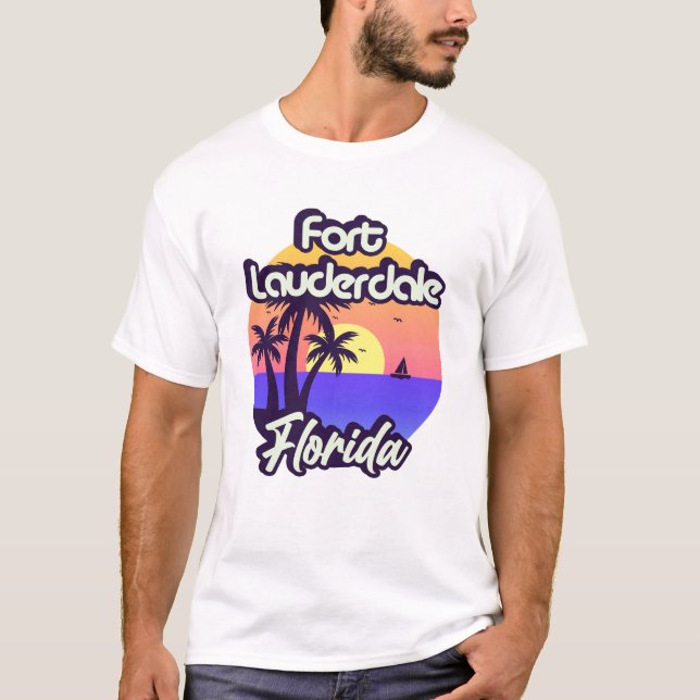 T-shirt Fort Lauderdale Floride (Devant)