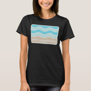 T-shirt Fort Lauderdale Floride Rétro FL Waves Beach Souve