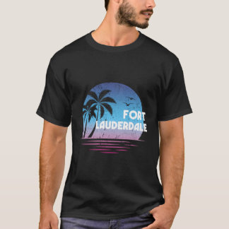 T-shirt Fort Lauderdale Floride Rétro Vintage désorganisé