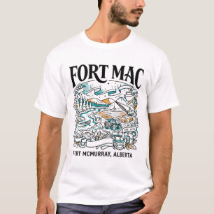 T-shirt Fort McMurray Alberta Thème Minier et Naturel