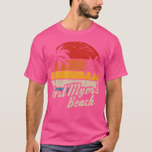 T-shirt Fort Myers Beach Floride Fl Sunset Vacances