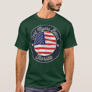 T-shirt Fort Myers Beach - Patriotique Florida Souvenir T-