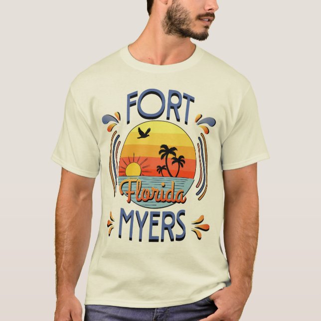 T-shirt Fort Myers, Floride (Devant)