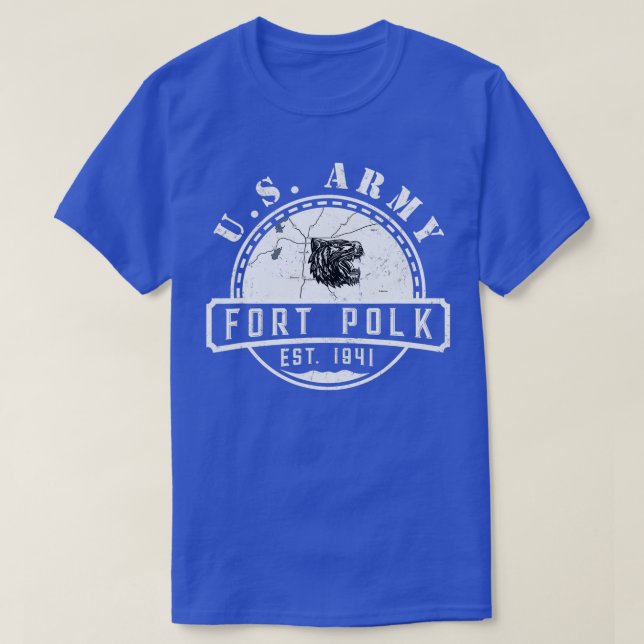 T-shirt Fort Polk Alumni Louisiana La Tigerland Veterans V (Design devant)