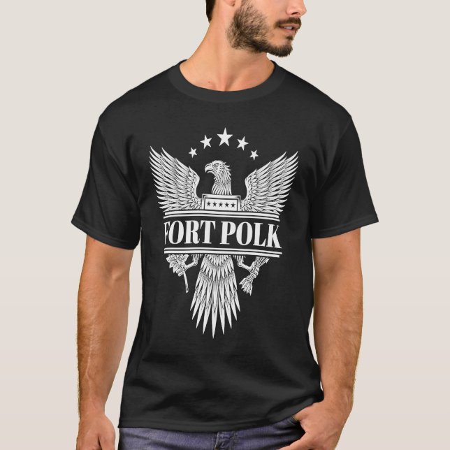 T-shirt Fort Polk Military Base (Devant)