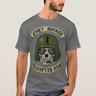 T-shirt Fort Rucker Helicopter Club T  Pilot, Crew Chief T
