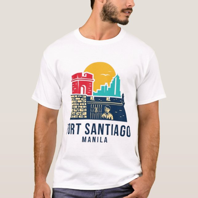 T-SHIRT FORT SANTIAGO MANILLE (Devant)
