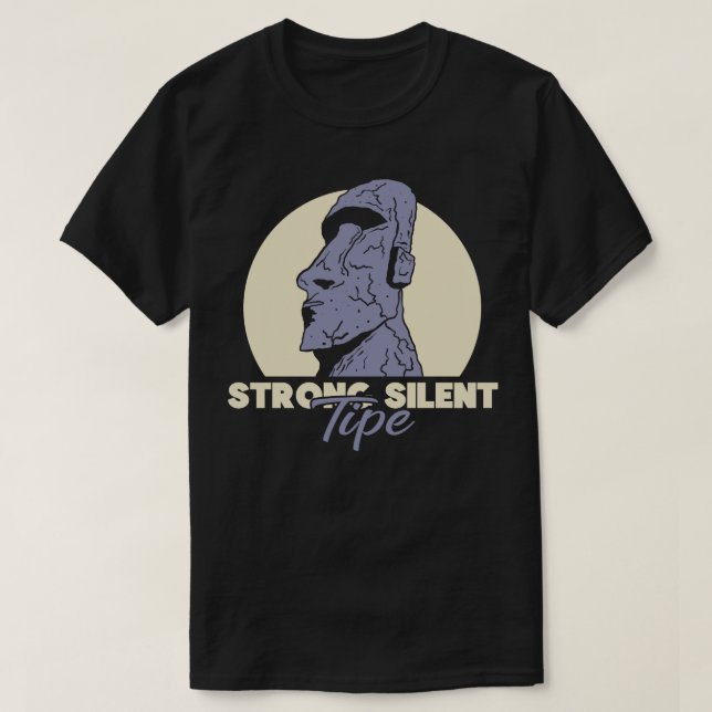 T-shirt Fort Silent Moai (Design devant)