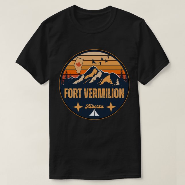 T-shirt Fort Vermilion, Alberta (Design devant)
